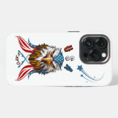 愛国的なイーグルUSA FAFO iPhoneケース (裏面横)