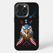 愛国的なイーグルUSA FAFO iPhoneケース (裏面)
