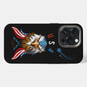 愛国的なイーグルUSA FAFO iPhoneケース (裏面横)