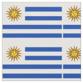 愛国的なウルグアイの旗 ファブリック (クローズアップ)