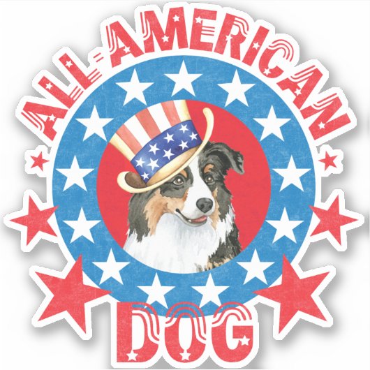 愛国的なオーストラリアのビニールステッカー シール (正面)