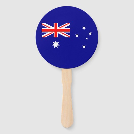 愛国的なオーストラリアの旗 ハンドファン (正面)