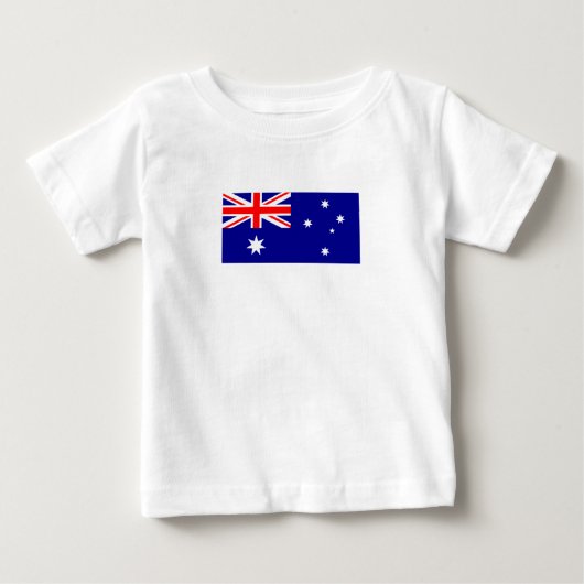 愛国的なオーストラリアの旗 ベビーTシャツ (正面)