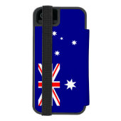 愛国的なオーストラリアの旗 INCIPIO iPhoneウォレットケース (フォリオ裏面)