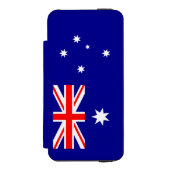 愛国的なオーストラリアの旗 INCIPIO iPhoneウォレットケース (フォリオ 正面)