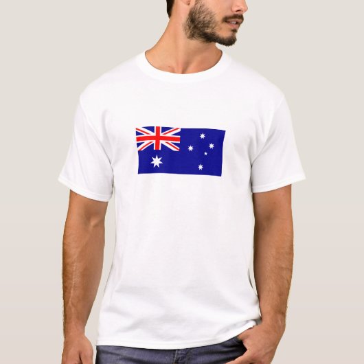 愛国的なオーストラリアの旗 Tシャツ (正面)