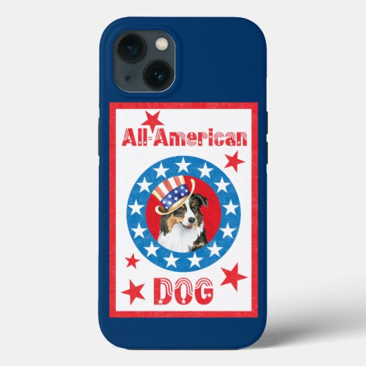愛国的なオーストラリアの羊飼い Case-Mate iPhoneケース (裏面)