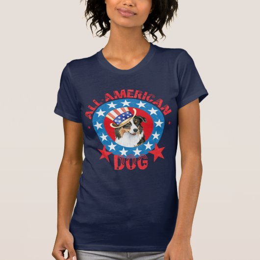 愛国的なオーストラリアの羊飼い Tシャツ (正面)