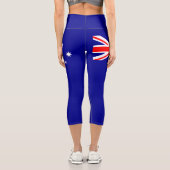 愛国的なオーストラリア国旗のカプリレギンス カプリレギンス (裏面)