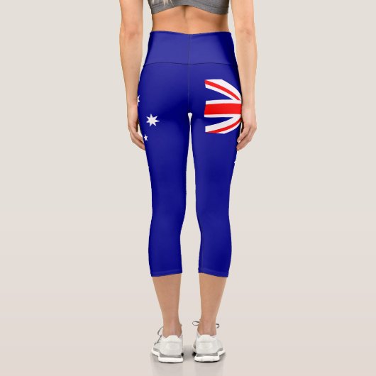 愛国的なオーストラリア国旗のカプリレギンス カプリレギンス (裏面)