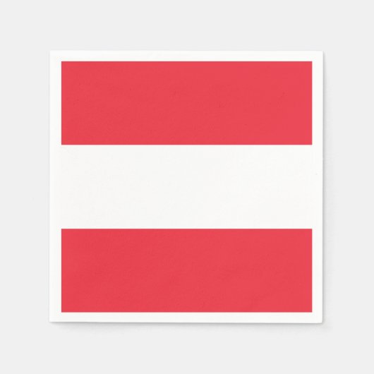 愛国的なオーストリアの国旗 スタンダードカクテルナプキン (正面)