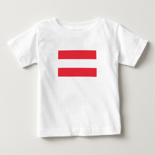 愛国的なオーストリアの国旗 ベビーTシャツ (正面)
