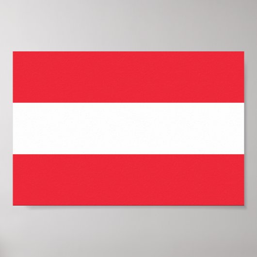 愛国的なオーストリアの国旗 ポスター (正面)