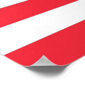 愛国的なオーストリアの国旗 ポスター (角)