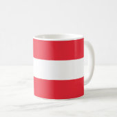 愛国的なオーストリアの旗 コーヒーマグカップ (正面右)