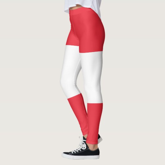 愛国的なオーストリア国旗のレギンス レギンス (左)