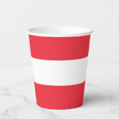 愛国的なオーストリア国旗の紙カップ 紙コップ (裏面)
