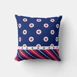 愛国的なオールスターストライプズ赤白青USA クッション