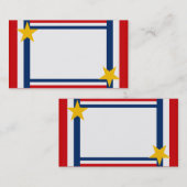 愛国的なカスタマイズ可能な名刺 名刺 (正面/裏面)