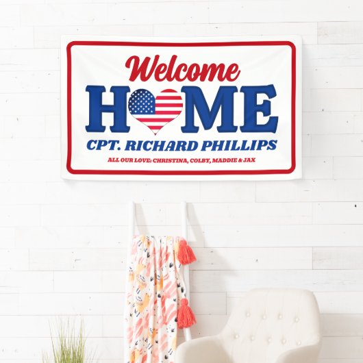 愛国的なカスタム軍事歓迎ホーム 横断幕 (インサイチュ)