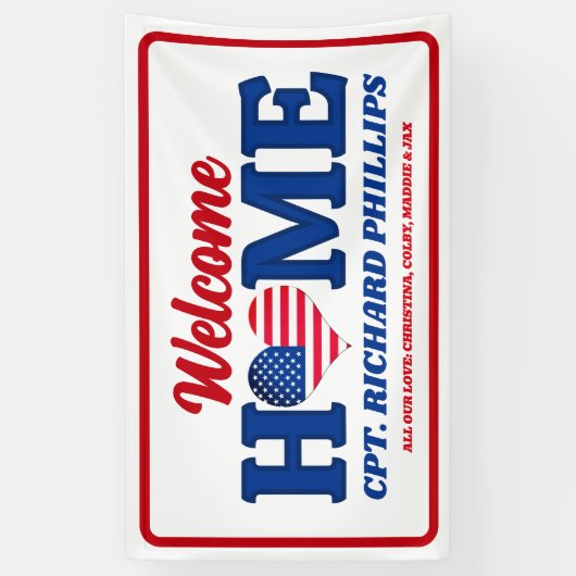 愛国的なカスタム軍事歓迎ホーム 横断幕 (縦)