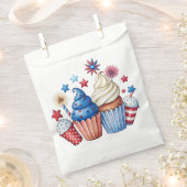 愛国的なカップケーキ フェイバーバッグ (クリップ留めされた状態)