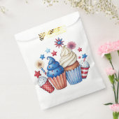 愛国的なカップケーキ フェイバーバッグ (封をした状態)
