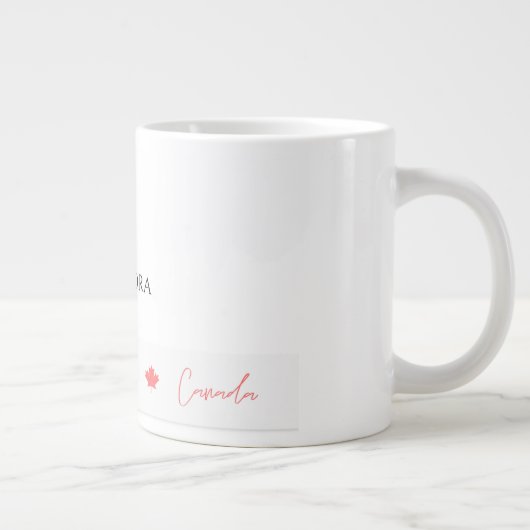 愛国的なカナダデイお祝い土産 ジャンボコーヒーマグカップ (右)