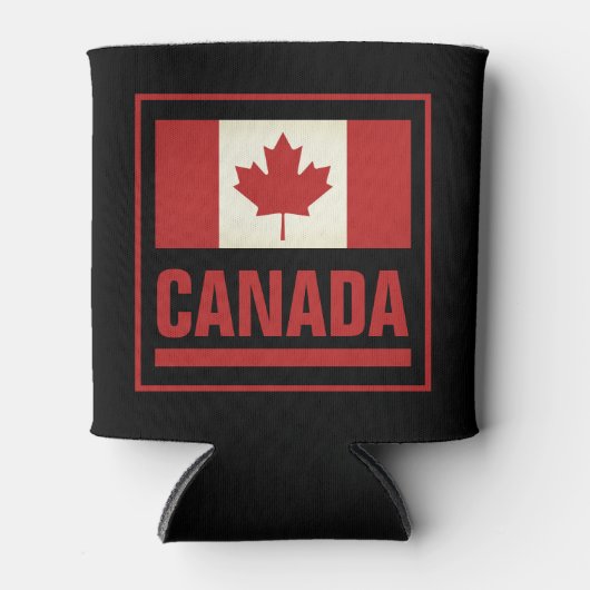 愛国的なカナダ国旗はカナダの日のためにクーラーすることができる 缶クーラー (正面)