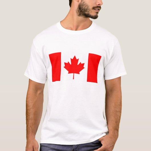 愛国的なカナダ国旗 Tシャツ (正面)