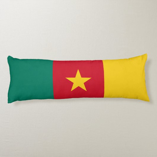 愛国的なカメルーンの国旗 ボディピロー (裏面)