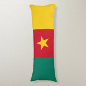 愛国的なカメルーンの国旗 ボディピロー (正面縦)
