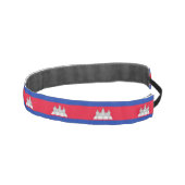 愛国的なカンボジアの国旗 アスレチックヘッドバンド (右)