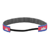 愛国的なカンボジアの国旗 アスレチックヘッドバンド (裏面)