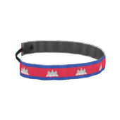 愛国的なカンボジアの国旗 アスレチックヘッドバンド (左)