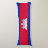 愛国的なカンボジアの国旗 ボディピロー (正面縦)