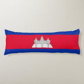 愛国的なカンボジアの国旗 ボディピロー (正面)