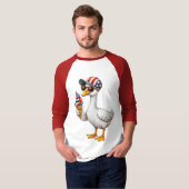 愛国的なガチョウ Tシャツ (正面フル)
