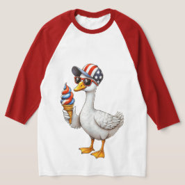 愛国的なガチョウ Tシャツ