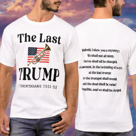 愛国的なキリスト教トランプ歓喜聖句 Tシャツ