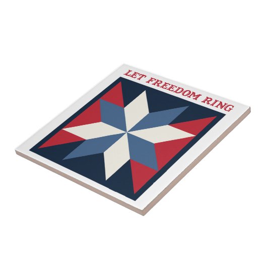 愛国的なキルトスクエア タイル (側面)