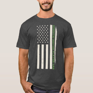 愛国的なギタリストミュージシャンアコースティックギタプライ Tシャツ