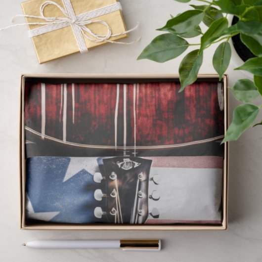 愛国的なギター1デクページ紙 薄葉紙 (ギフト)