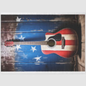 愛国的なギター5デクページ紙 薄葉紙 (正面)