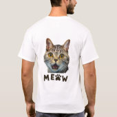 愛国的なクマ猫ニャーシャツ Tシャツ (裏面)