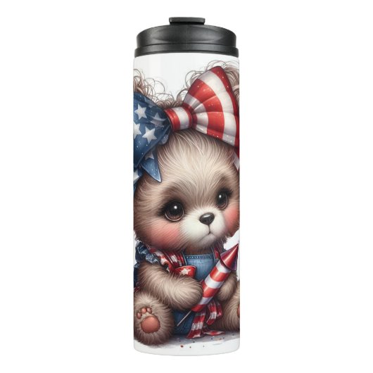 愛国的なクマ タンブラー (正面)