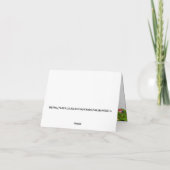 愛国的なクリスマスアメリカンイーグルノートカード サンキューカード (裏面)