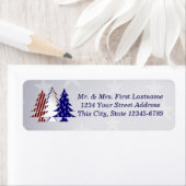 愛国的なクリスマスツリー ラベル (インサイチュ)