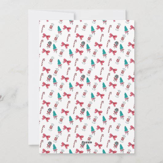 愛国的なクリスマス写真 シーズンカード (裏面)