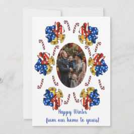 愛国的なクリスマス写真 シーズンカード